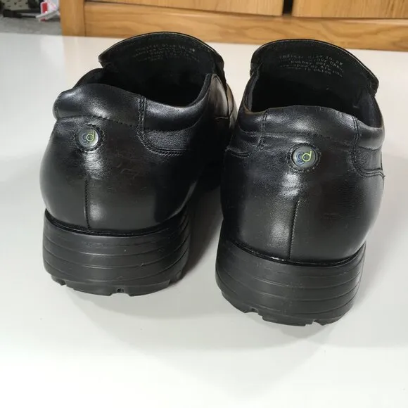 Gravity Defyer Centric Slip On Dress Loafers Mens Size 10.5 W Wide Black Leather