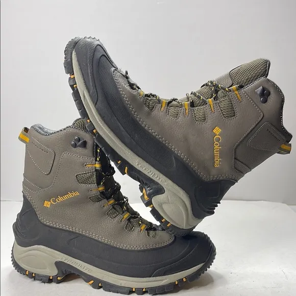 Gray Waterproof Rain and Snow Boots with Insulated Lining