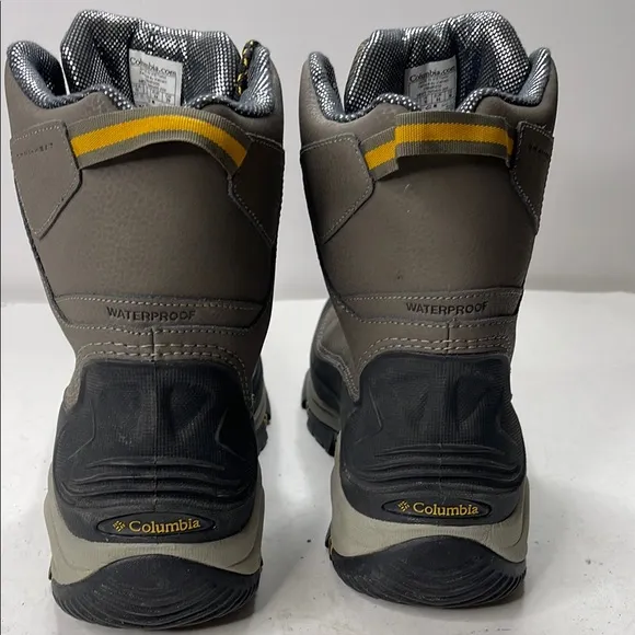 Gray Waterproof Rain and Snow Boots with Insulated Lining