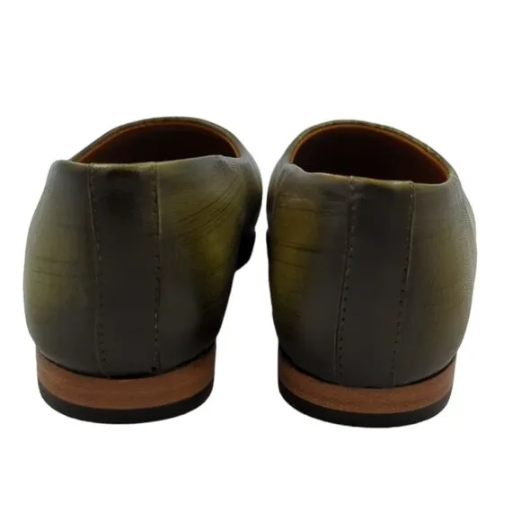 Green Ballet Flats