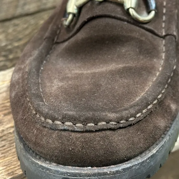 Gucci Brown Suede Horsebit Loafers – Men’s Size 8.5D