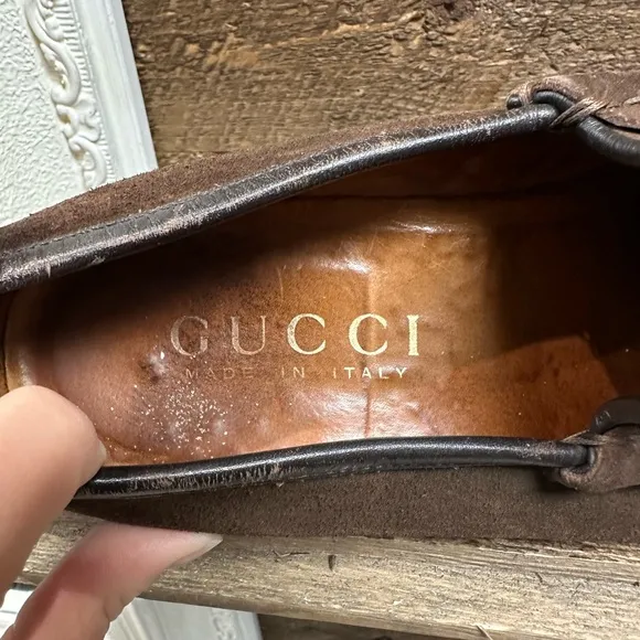 Gucci Brown Suede Horsebit Loafers – Men’s Size 8.5D