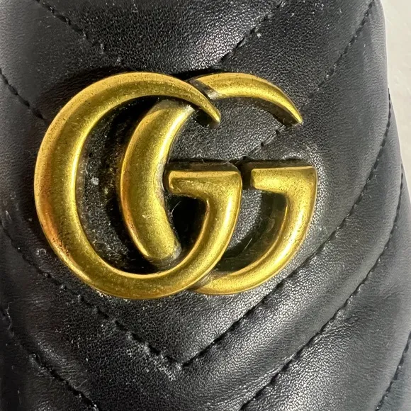 Gucci Double G Leather Espadrille Flats Size 8