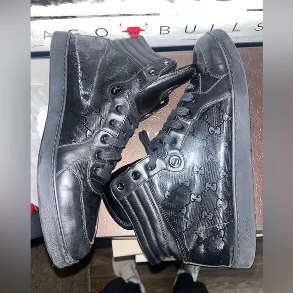 Gucci GG Monogram High Top Sneakers