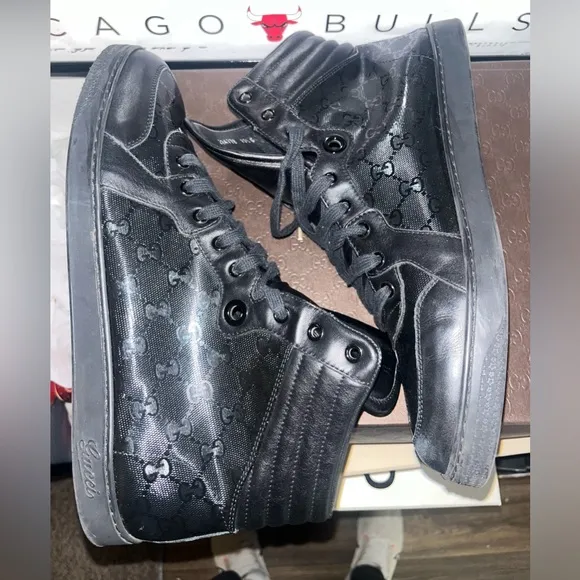 Gucci GG Monogram High Top Sneakers