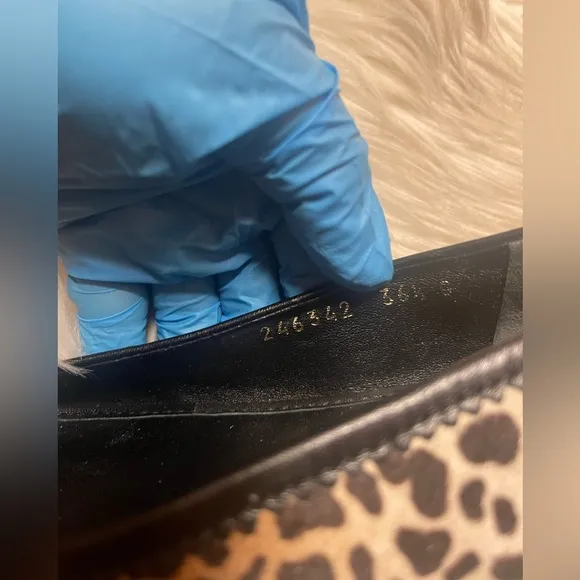 Gucci Leopard Pony Hair Ballet Flats