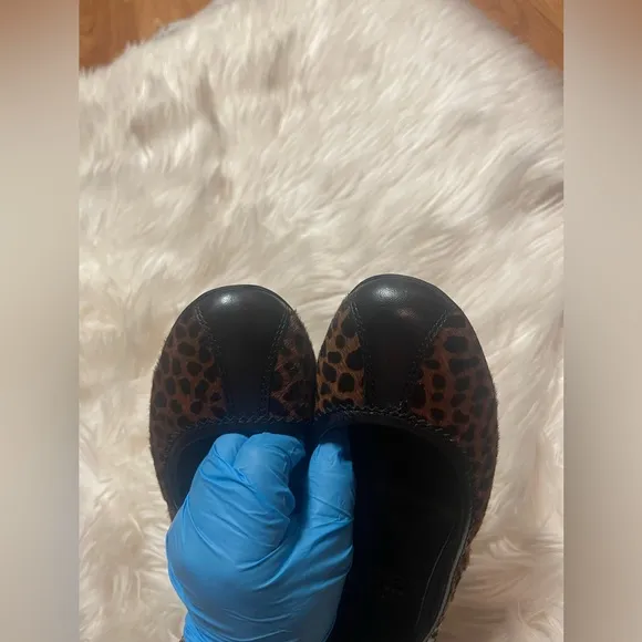 Gucci Leopard Pony Hair Ballet Flats