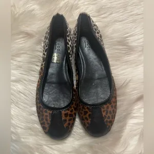 Gucci Leopard Pony Hair Ballet Flats