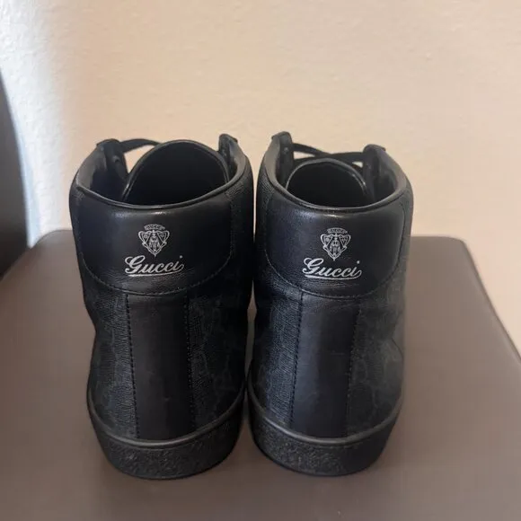 Gucci Men's Brooklyn GG Supreme High-Top Sneakers