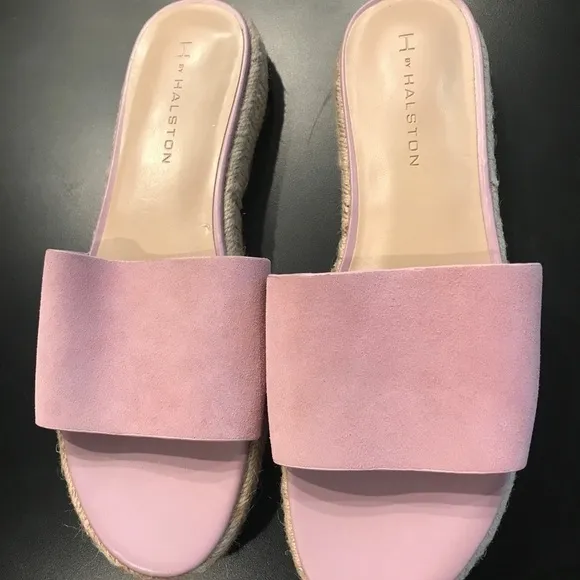H by Halston Norma Orchid flat espadrille sandals