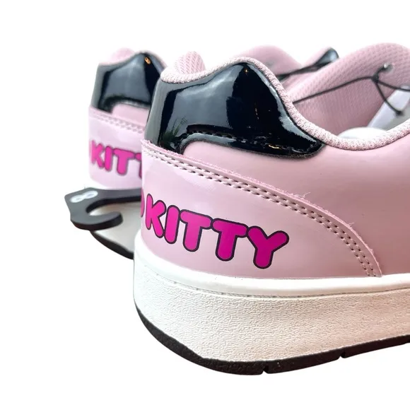 Hello Kitty by Sanrio Women's Pink Casual Court Sneakers, Size 8