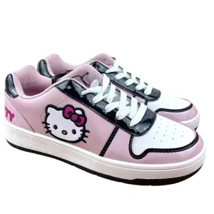 Hello Kitty by Sanrio Women's Pink Casual Court Sneakers, Size 8