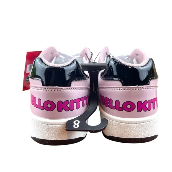Hello Kitty by Sanrio Women's Pink Casual Court Sneakers, Size 8