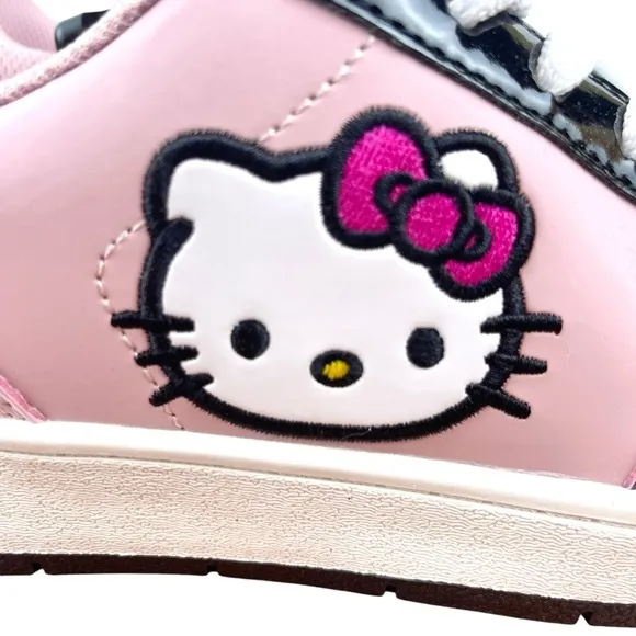 Hello Kitty by Sanrio Women's Pink Casual Court Sneakers, Size 8