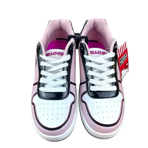 Hello Kitty by Sanrio Women's Pink Casual Court Sneakers, Size 8