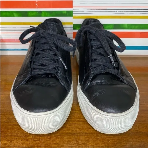 Helmet Lang Leather Low Top Sneaker size 37