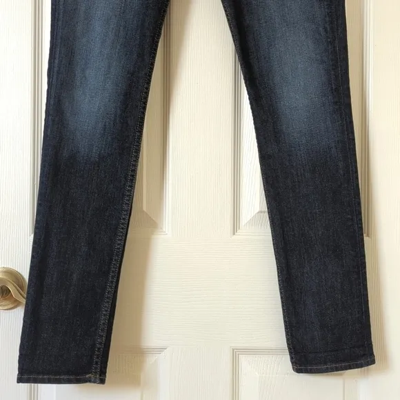 Hudson Collin Classic Low Rise Dark Wash Flap Pocket Denim Skinny Jeans 26