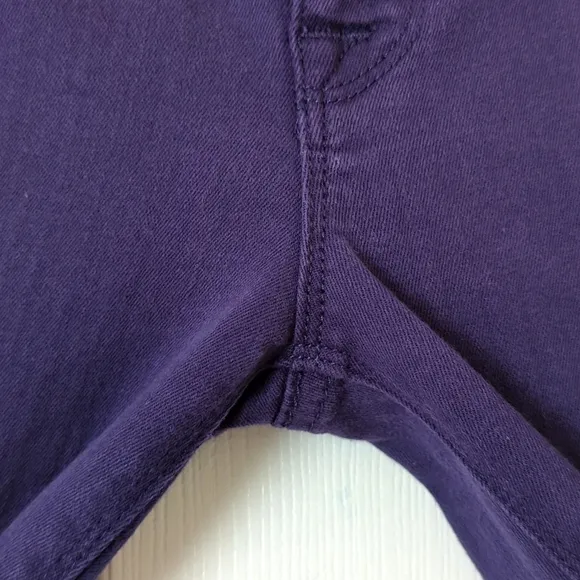 Hudson Krista Classic Mid Rise Ankle Length Super Skinny Jeans Dark Purple 26