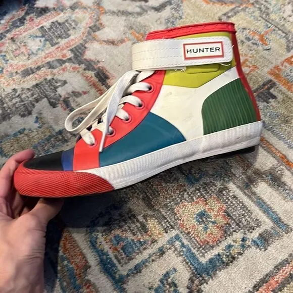 Hunter Multicolor High Top Waterproof Sneakers - 9