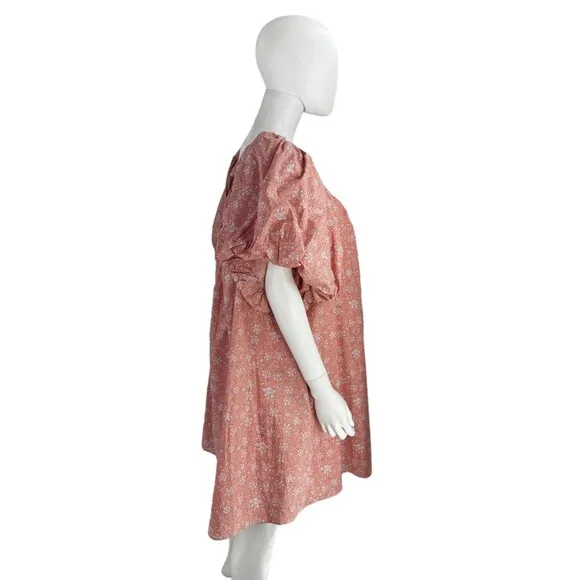 Hyacinth House NEW Oakley Pink Relaxed Fit Floral Mini Dress Size Small