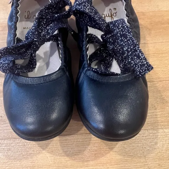 Il Gufo black ballet flats