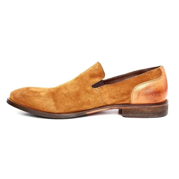 Intrigo Pyramend Tan Suede Loafers