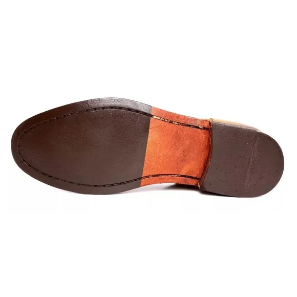 Intrigo Pyramend Tan Suede Loafers