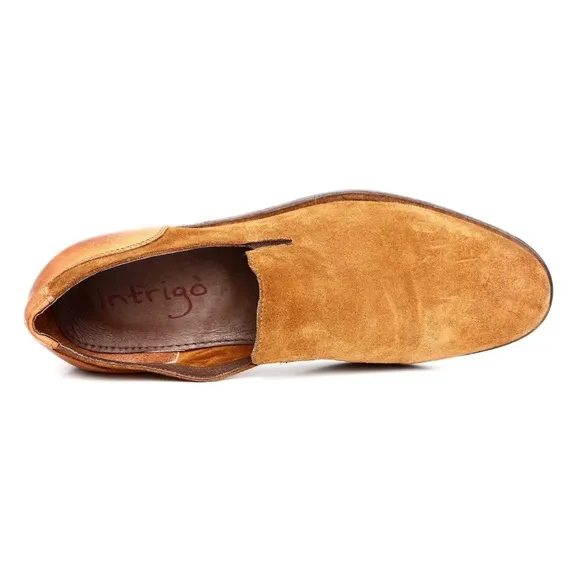 Intrigo Pyramend Tan Suede Loafers
