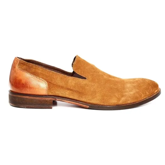 Intrigo Pyramend Tan Suede Loafers