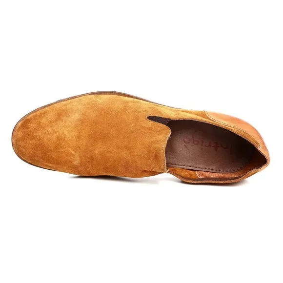 Intrigo Pyramend Tan Suede Loafers