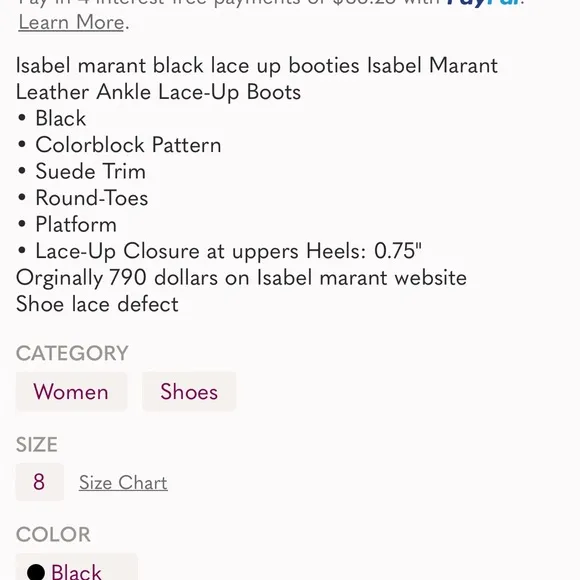 Isabel Marant Black Shearling-Lined Snow Boots