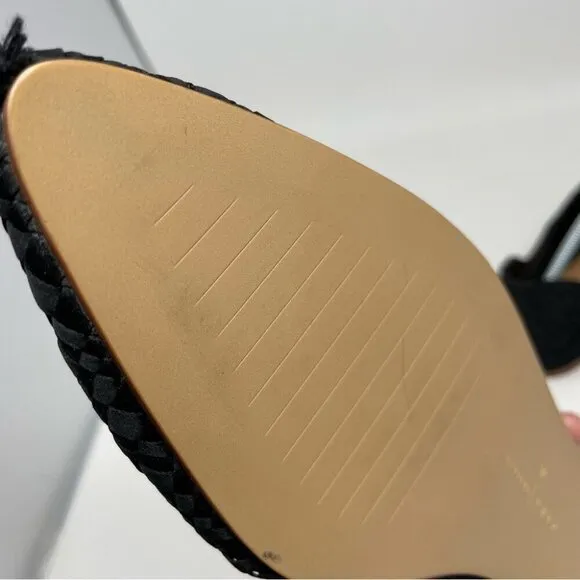 ISO! NEW Zara Black Woven Babouche Pointed Toe Flats Size 40
