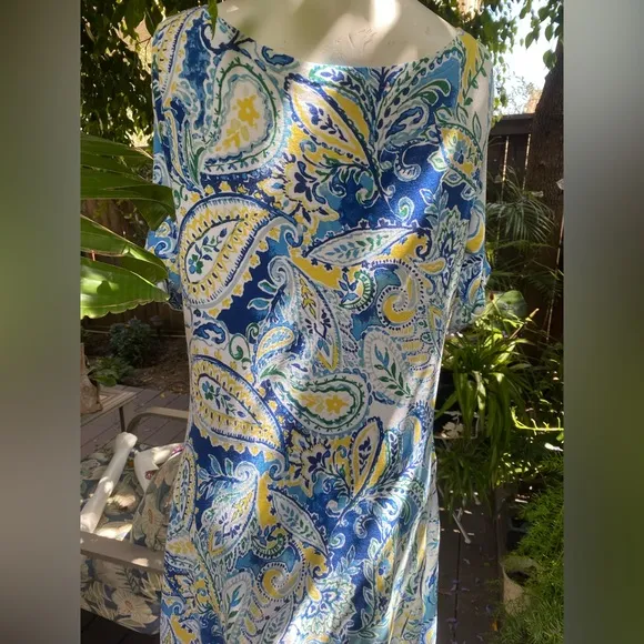 Italian tile printed Jersey dress Ralph Lauren