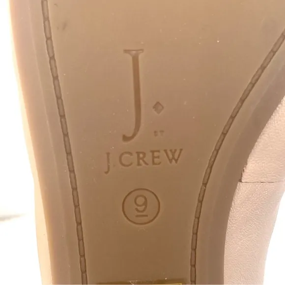 J. Crew Cecilia Leather Ballet Flats Blush