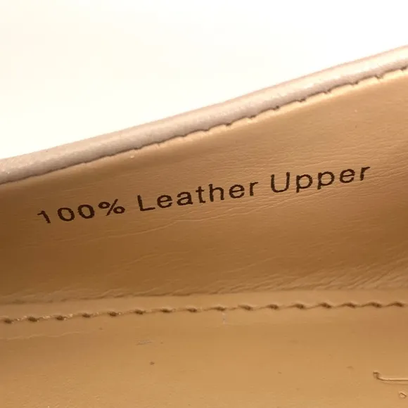 J. Crew Cecilia Leather Ballet Flats Blush