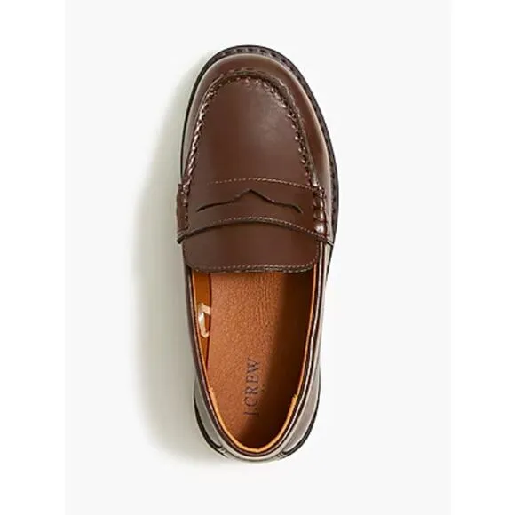 J Crew crewcuts Boys Kids Penny Loafers 5 Brown NWOT BO490 J.Crew Dress Shoes