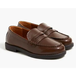 J Crew crewcuts Boys Kids Penny Loafers 5 Brown NWOT BO490 J.Crew Dress Shoes