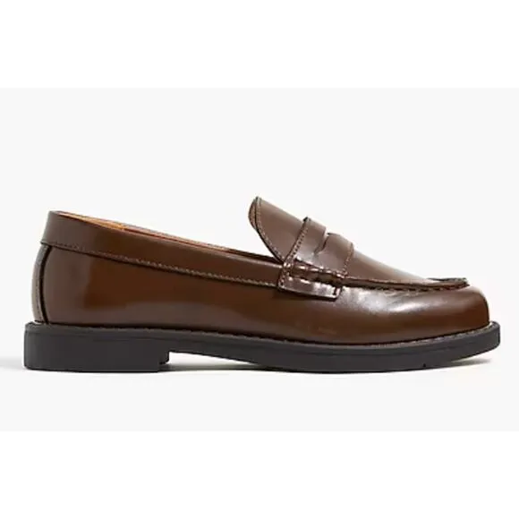 J Crew crewcuts Boys Kids Penny Loafers 5 Brown NWOT BO490 J.Crew Dress Shoes