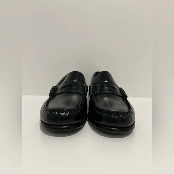 J Crew Kids' Camden penny loafers in leather BS586 $98 black size K13 NEW no box
