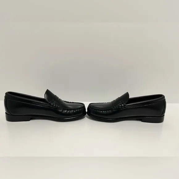 J Crew Kids' Camden penny loafers in leather BS586 $98 black size K13 NEW no box