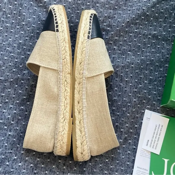 🌷J. Crew -  Made-in-Spain cap toe espadrilles in linen - Sz 8.5 - Item CA010 NWT