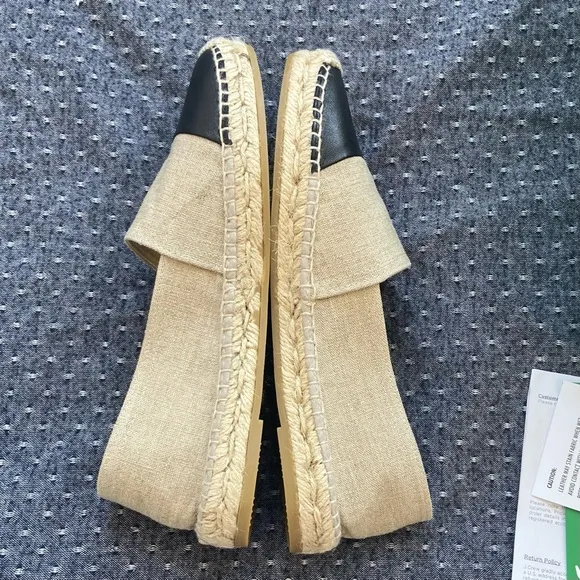 🌷J. Crew -  Made-in-Spain cap toe espadrilles in linen - Sz 8.5 - Item CA010 NWT