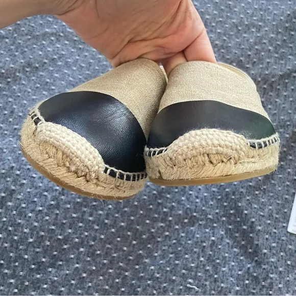 🌷J. Crew -  Made-in-Spain cap toe espadrilles in linen - Sz 8.5 - Item CA010 NWT