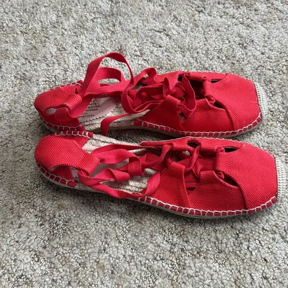 J. Crew Made-in-Spain Cutout Lace-Up Espadrilles