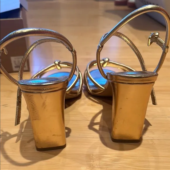 J. Crew Women's Gold Strappy Sandals