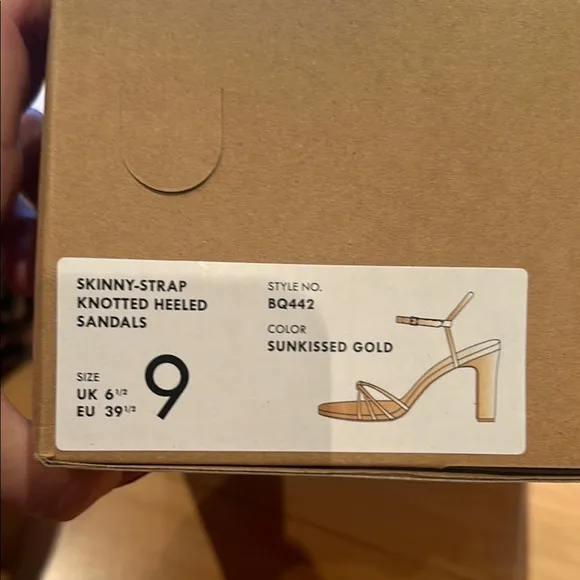 J. Crew Women's Gold Strappy Sandals