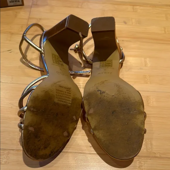 J. Crew Women's Gold Strappy Sandals