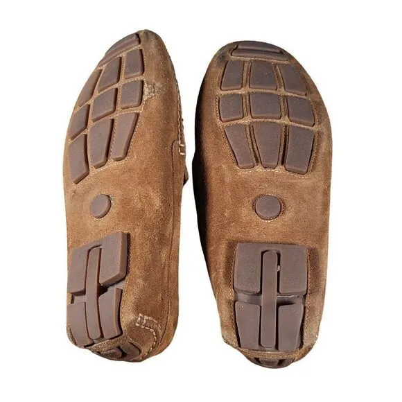 J.‎ Crew Brown Suede Loafers Men Sz 11.5 BF764 Preppy Flat Workwear