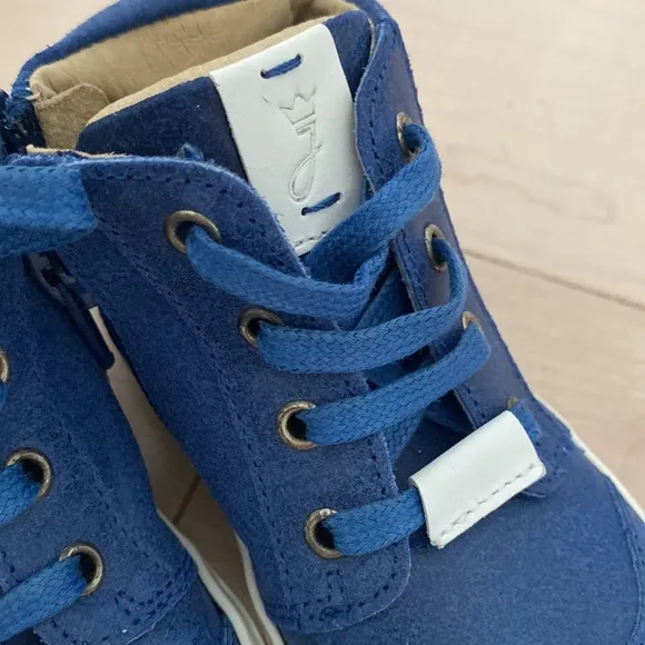 Jacadi boys genuine leather high top sneakers