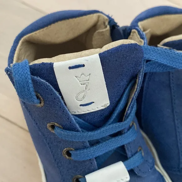 Jacadi boys genuine leather high top sneakers